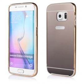 Etui Luxury Mirror Bumper Samsung Galaxy S6 Edge Gold