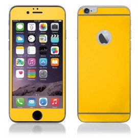Szkło Hartowane Premium iPhone 6 6s Front/Back Yellow