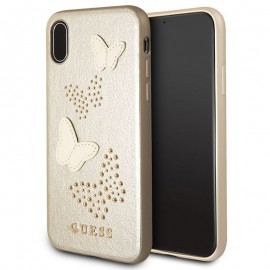 Etui Guess do iPhone X / XS Studs & Sparkles Beige