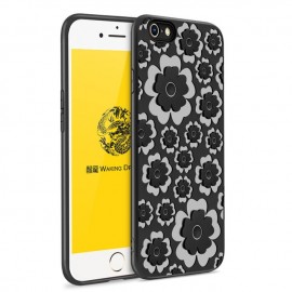 Etui MSVII iPhone 7 / iPhone 8 Flower Black