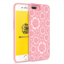 Etui MSVII iPhone 7 Plus / iPhone 8 Plus Flower Pink