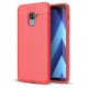 Etui Litchi Pattern Samsung Galaxy A8 2018 Red