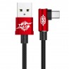 Kabel USB-C Baseus MVP Elbow Red