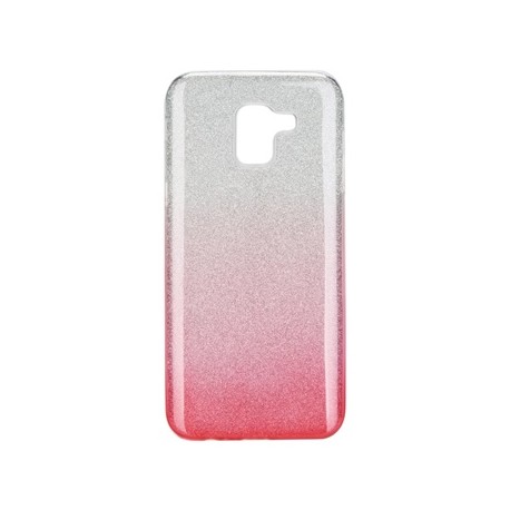 Etui Futerał Samsung Galaxy J6 2018 SHINING Clear/Pink