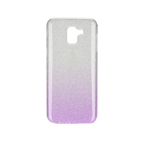 Etui Futerał Samsung Galaxy J6 2018 SHINING Clear/Fiolet
