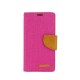 Etui Kabura Fancy Canvas Book Case Samsung Galaxy J6 2018 Pink