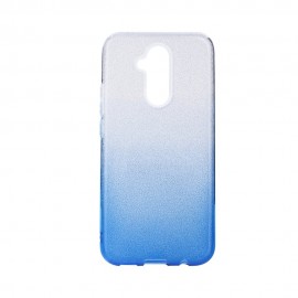 Etui SHINING Huawei Mate 20 Lite Clear/Blue