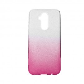 Etui SHINING Huawei Mate 20 Lite Clear/Pink