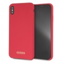 Etui Guess do iPhone XS Max Silicone Red
