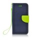 Etui Kabura Fancy Book Case HTC U12+ Dark Blue / Lime