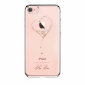 Etui Kingxbar do iPhone 7 / 8 Swarovski Heart Rose Gold