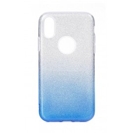 Etui SHINING Samsung Galaxy A40 A405 Clear / Blue