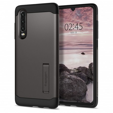 Etui Spigen Huawei P30 Slim Armor Gunmetal