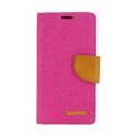 Etui Canvas Book Samsung Galaxy A50 A505 Pink / Brown