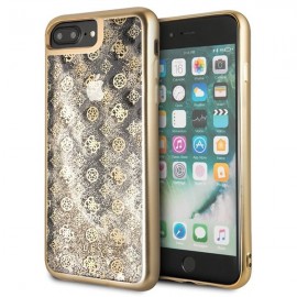 Etui Guess do iPhone 7 Plus / 8 Plus Peony Liquid Glitter Gold