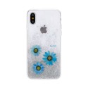Etui Flavr do iPhone X / Xs Real Flowers Blue