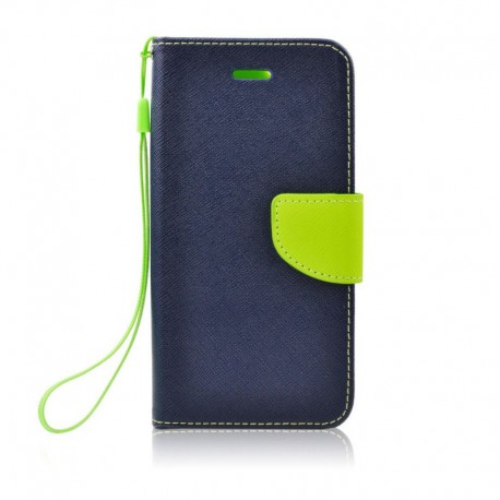 Etui Fancy Book Samsung Galaxy Note 10+ N975 Dark Blue / Lime