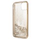 Etui Guess do iPhone 11 4G Peony Liquid Glitter Gold