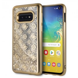 Etui Guess Samsung Galaxy S10E S10 Lite G970 4G Peony Liquid Glitter Gold