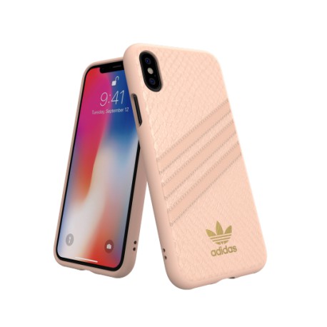 Etui Adidas do iPhone X / XS Moulded Snake Pink