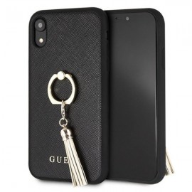 Etui Guess do iPhone XR Saffiano Ring Black