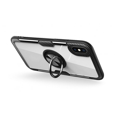Etui Carbon Ring iPhone 7 / 8 Clear/Black