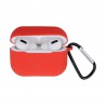 Silikonowe Etui do Słuchawek Airpods Pro z Haczykiem Red