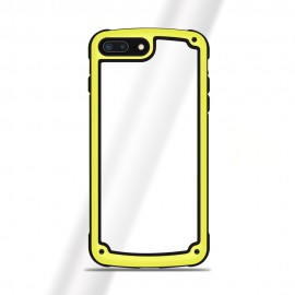 Etui Solid Frame do iPhone 7 Plus / 8 Plus Clear/Yellow