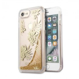 Etui Guess do iPhone 7/8/SE 2020 Palm Springs Glitter Liquid Gold
