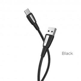 Kabel USB Typ C HOCO X39 Nylon Black