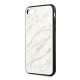 Etui Guess iPhone 7/8/SE 2020 Glitter Marble Glass White