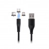 Magnetyczny Kabel USB Baseus Zinc Lightning 1m 2.4A Black