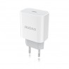 Dudao szybka ładowarka sieciowa EU USB Typ C Power Delivery 18W A8EU White