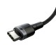 Kabel USB Typ C - USB Typ C 5A 2m Baseus Cafule PD 2.0 100W Black Grey