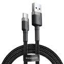 Kabel USB Typ C 2A 2m Baseus Cafule CATKLF-CG1 Black Grey