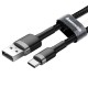 Kabel USB Typ C 2A 3m Baseus Cafule CATKLF-UG1 Black Grey