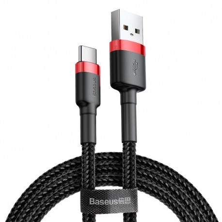 Kabel USB Typ C 2A 3m Baseus Cafule CATKLF-UG1 Black Red