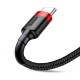 Kabel USB Typ C 2A 3m Baseus Cafule CATKLF-UG1 Black Red