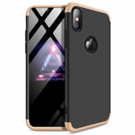 Etui 360 Protection do iPhone XR Black Gold