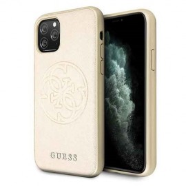 Etui Guess do iPhone 11 Pro 4G Saffiano Circle Logo Gold