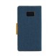 Etui Canvas Book do Iphone 12/12 Pro Navy Blue / Brown