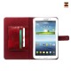Zenus Modern Classic Diary Samsung Galaxy Tab 3 7,0" Wine Red