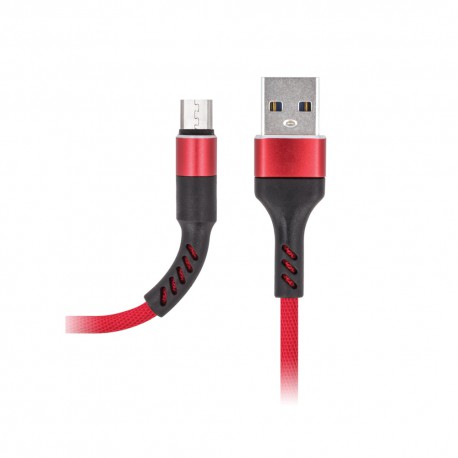 Kabel Micro USB Maxlife Nylon Red 1m