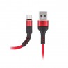 Kabel Micro USB Maxlife Nylon Red 1m