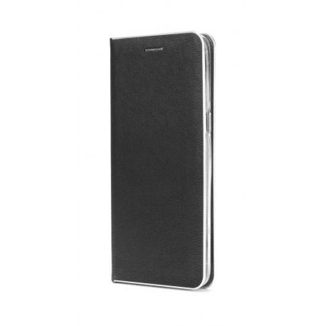 Etui Luna Book do Samsung Galaxy A02s A025 Black Silver