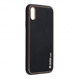 Etui Forcell Leather Case do iPhone XR Black