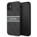 Etui Guess do iPhone 11 Hardcase 4G Stripe Grey