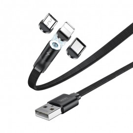 Magnetyczny Kabel USB 3w1 Lightning / USB Typ C / micro USB Remax RC-169th