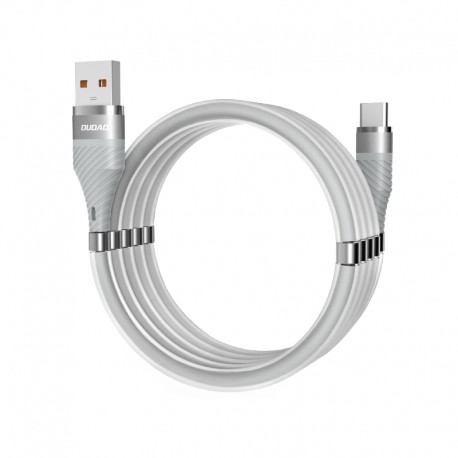 Kabel USB Typ C samoorganizujący Dudao L1xsT 5A 1m Light Gray