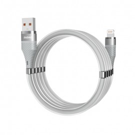 Kabel USB Lightning samoorganizujący Dudao L1xsL 5A 1m Light Gray